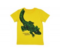 Футболка крокодил, желтая