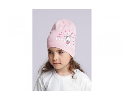 Однослойная детская шапка, св. розовый